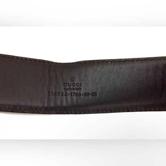 GUCCI SSIMA BROWN 80cm BELT - Picture 8 of 8